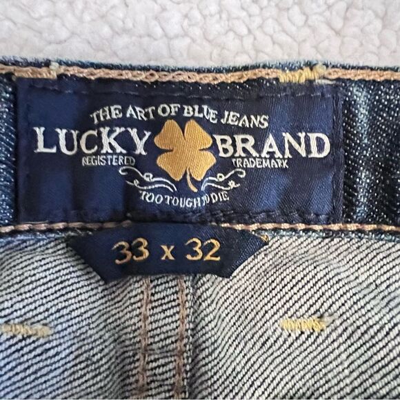 Lucky Brand 221 Slim Straight Button Fly Jeans Size 33/32 - Picture 6 of 9